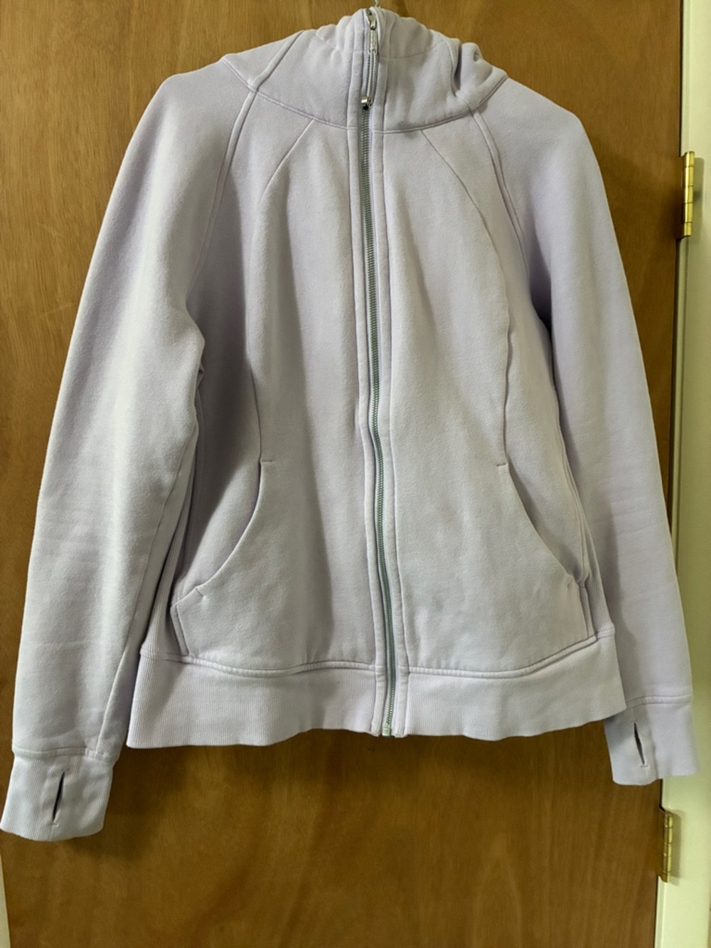 lululemon athletica Light Lavender scuba Hoodie fleece Sweatshirt - Picture 2 of 6
